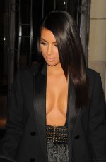 KIM KARDASHIAN Leaves Her Hotel in Paris