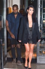 KIM KARDASHIAN Leaves Her Hotel in Paris