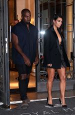 KIM KARDASHIAN Leaves Her Hotel in Paris
