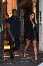 KIM KARDASHIAN Leaves Her Hotel in Paris