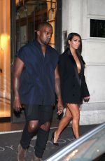 KIM KARDASHIAN Leaves Her Hotel in Paris