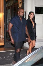 KIM KARDASHIAN Leaves Her Hotel in Paris