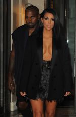 KIM KARDASHIAN Leaves Her Hotel in Paris