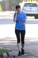 KIRSTEN DUNST in Leggings Out in Los Angeles 2009