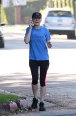 KIRSTEN DUNST in Leggings Out in Los Angeles 2009