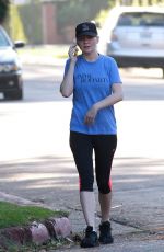 KIRSTEN DUNST in Leggings Out in Los Angeles 2009