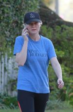 KIRSTEN DUNST in Leggings Out in Los Angeles 2009