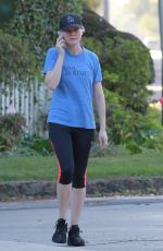 KIRSTEN DUNST in Leggings Out in Los Angeles 2009