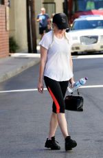 KIRSTEN DUNST in Tights at a Gym in Los Angeles 2309