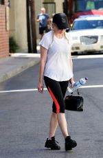 KIRSTEN DUNST in Tights at a Gym in Los Angeles 2309