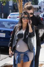 KOURTNEY and KHLOE KARDASHIAN Out for Lunch at Joan