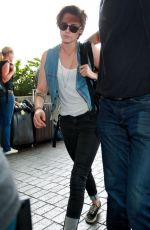 KRISTEN STEWART Arrives at LAX Airport in Los Angeles 0309