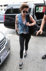 KRISTEN STEWART Arrives at LAX Airport in Los Angeles 0309