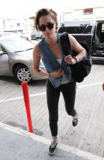 KRISTEN STEWART Arrives at LAX Airport in Los Angeles 0309