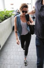 KRISTEN STEWART Arrives at LAX Airport in Los Angeles 0309