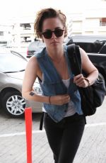 KRISTEN STEWART Arrives at LAX Airport in Los Angeles 0309