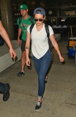 KRISTEN STEWART Arrives Back at LAX from Japan