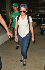 KRISTEN STEWART Arrives Back at LAX from Japan