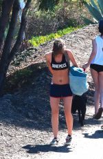 KRISTEN STEWART in Shorts Out Hiking in Malibu