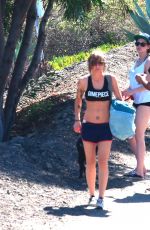 KRISTEN STEWART in Shorts Out Hiking in Malibu