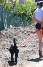 KRISTEN STEWART in Shorts Out Hiking in Malibu