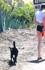 KRISTEN STEWART in Shorts Out Hiking in Malibu