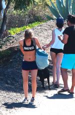KRISTEN STEWART in Shorts Out Hiking in Malibu