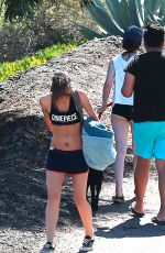 KRISTEN STEWART in Shorts Out Hiking in Malibu
