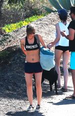 KRISTEN STEWART in Shorts Out Hiking in Malibu