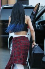 KYLIE JENNER Arrives at Andy Lecompte Salon in West Hollywood
