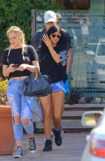 KYLIE JENNER in Denim Shorts Out and About in West Hollywood