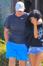 KYLIE JENNER in Denim Shorts Out and About in West Hollywood