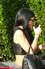 KYLIE JENNER Leaves Sugarfish Sushi in Clabasas