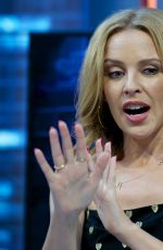 KYLIE MINOGUE at El Hormiguero Show in Madrid