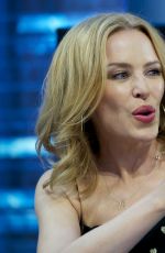 KYLIE MINOGUE at El Hormiguero Show in Madrid