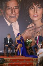 LADY GAGA at Cheek to Cheek Press Conference in Brussels