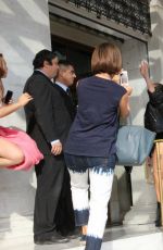 LADY GAGA Leaves Her Hotel in Athens