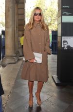 LAURA WHITMORE Arrives at Somerset House for London Fashion Week