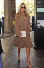 LAURA WHITMORE Arrives at Somerset House for London Fashion Week