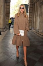 LAURA WHITMORE Arrives at Somerset House for London Fashion Week