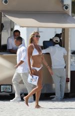 LAUREN STONER in Bikini at a Beach in Miami