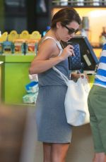 LEA MICHELE Arrives at Earth Bar in West Hollywood