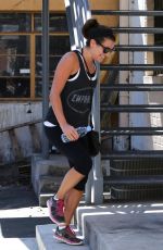 LEA MICHELE Leaves a Yoga Studio in Los Angeles 2509
