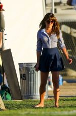 LEA MICHELE on the Set of Glee in Los Angeles 2209