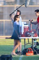 LEA MICHELE on the Set of Glee in Los Angeles 2209