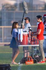 LEA MICHELE on the Set of Glee in Los Angeles 2209