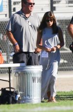 LEA MICHELE on the Set of Glee in Los Angeles 2209