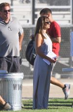 LEA MICHELE on the Set of Glee in Los Angeles 2209
