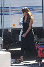 LEA MICHELE on the Set of Glee in Los Angeles 2409