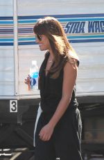 LEA MICHELE on the Set of Glee in Los Angeles 2409